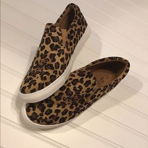 Suede leopard flat loafers 🖤